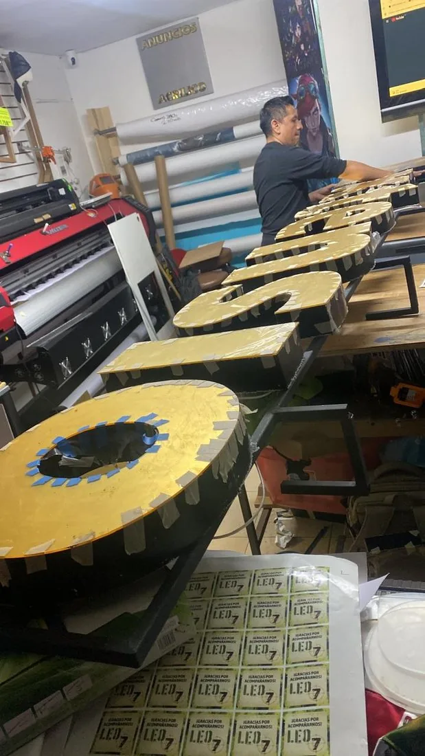 Letras 3D — trabajo realizado 3